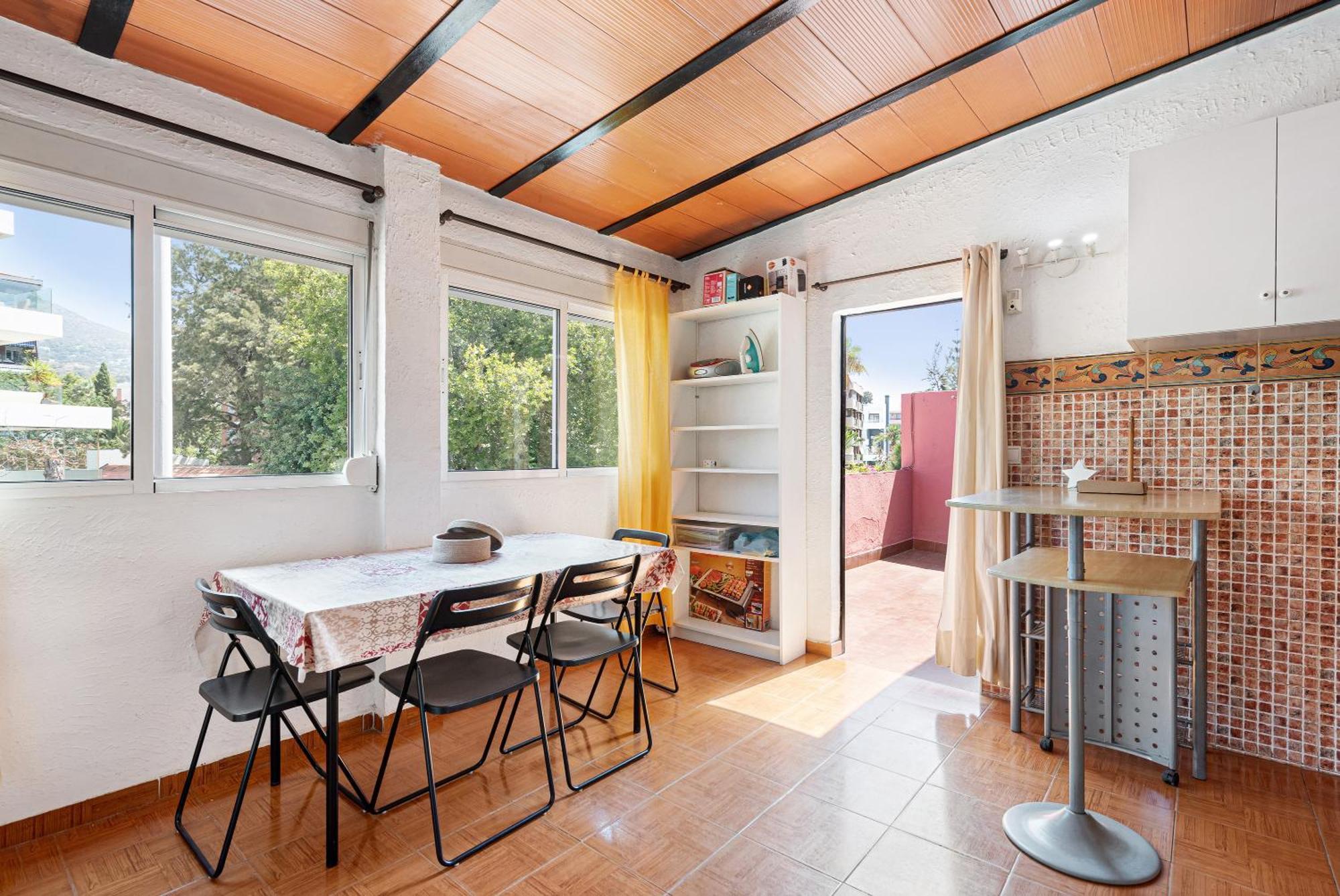 Beach apartment in Malaga Bagian luar foto