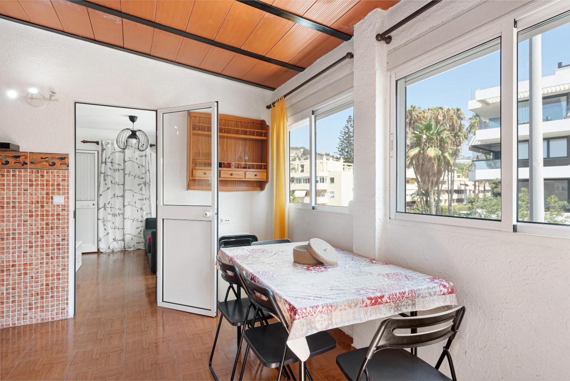 Beach apartment in Malaga Bagian luar foto